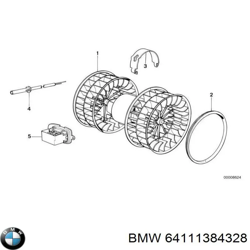 64111384328 BMW Resistencia de calefacción