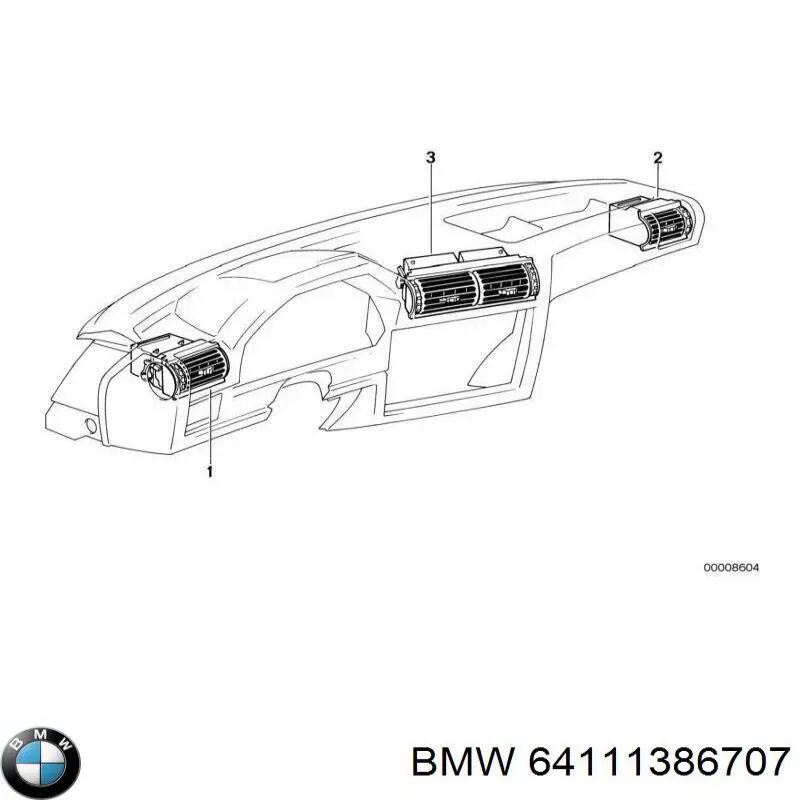 64111386707 BMW grifo de estufa (calentador)