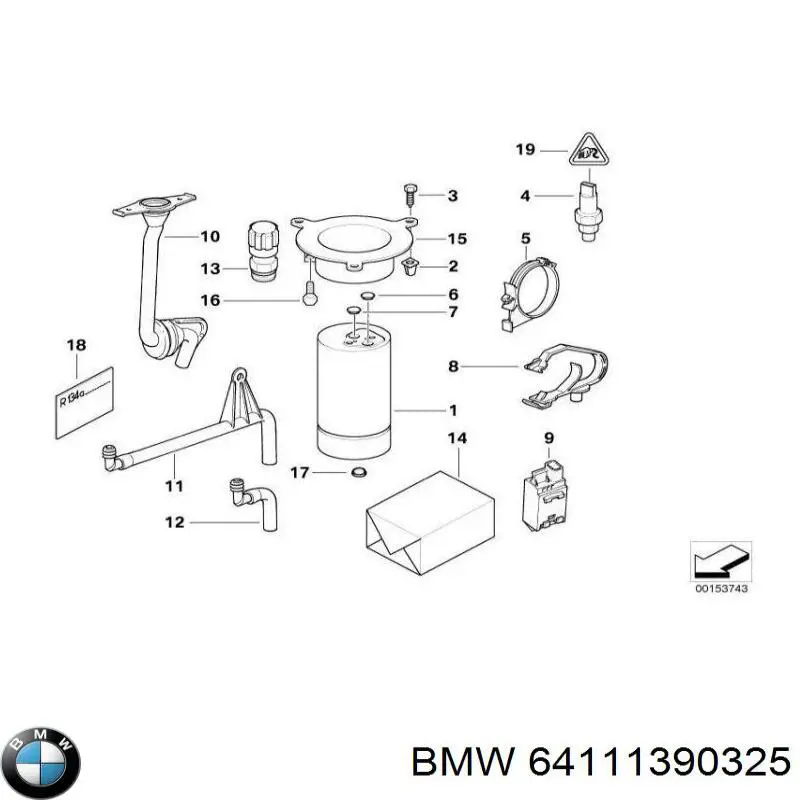 Sensor de contaminación del aire BMW 64111390325 precio, desde 40,66 EUR