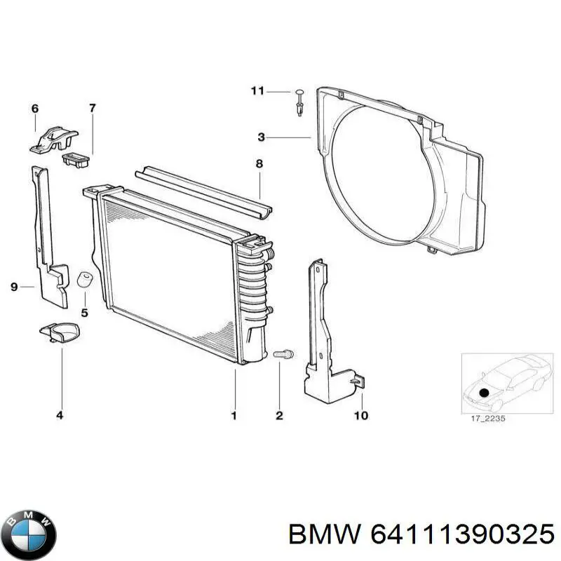 Comprar 64111390325 BMW Sensor de contaminación del aire