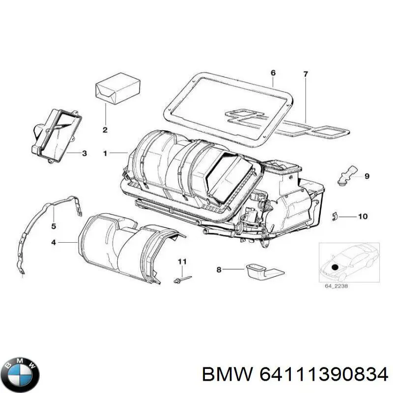 64111390834 BMW 