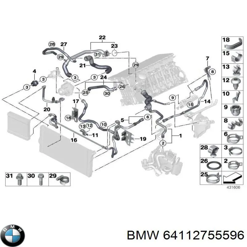 BMW 64112755596 precio, desde 6,17 EUR