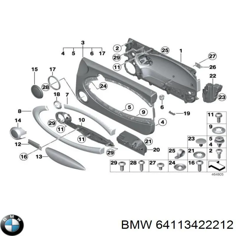  BMW 64113422212 precio, desde 72,64 EUR