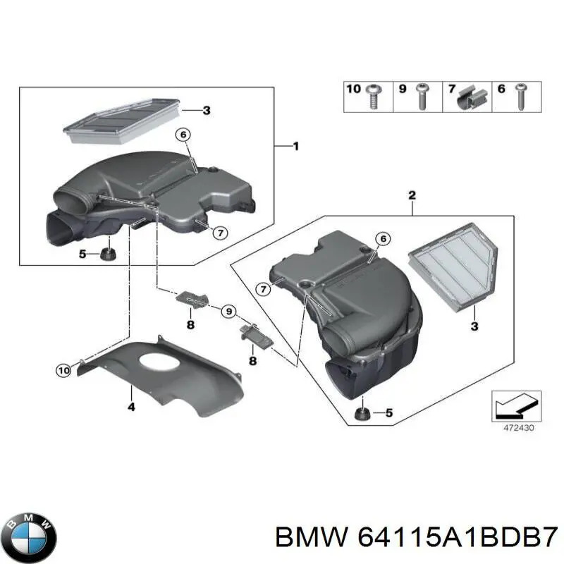 Filtro de polen BMW 64115A1BDB7
