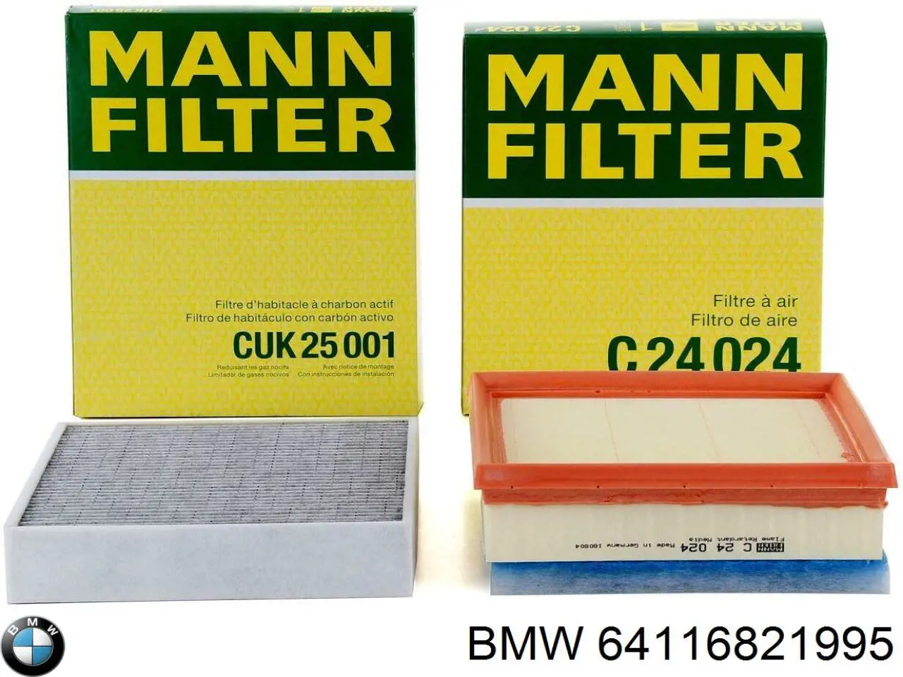 Filtro de polen BMW 64116821995