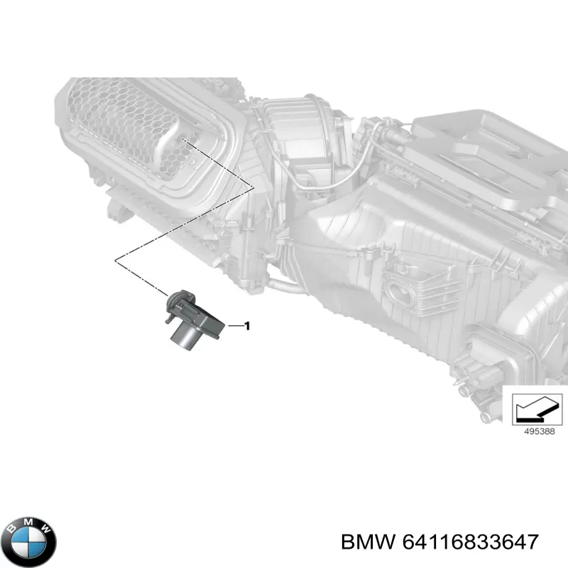 64116833647 BMW sensor de contaminacion de el aire