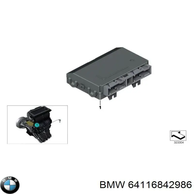Módulo de control de climatización BMW 64116842986 precio, desde 69,42 EUR