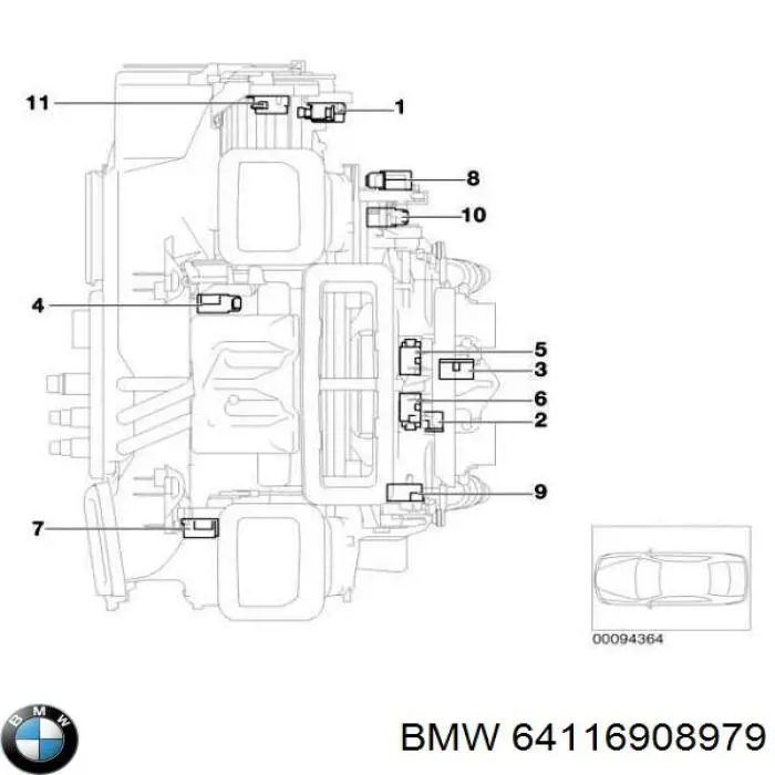 Actuador de compuerta de calefacción BMW 3 sedán (E36) (1990 - 1998) precio, desde 37,75 EUR