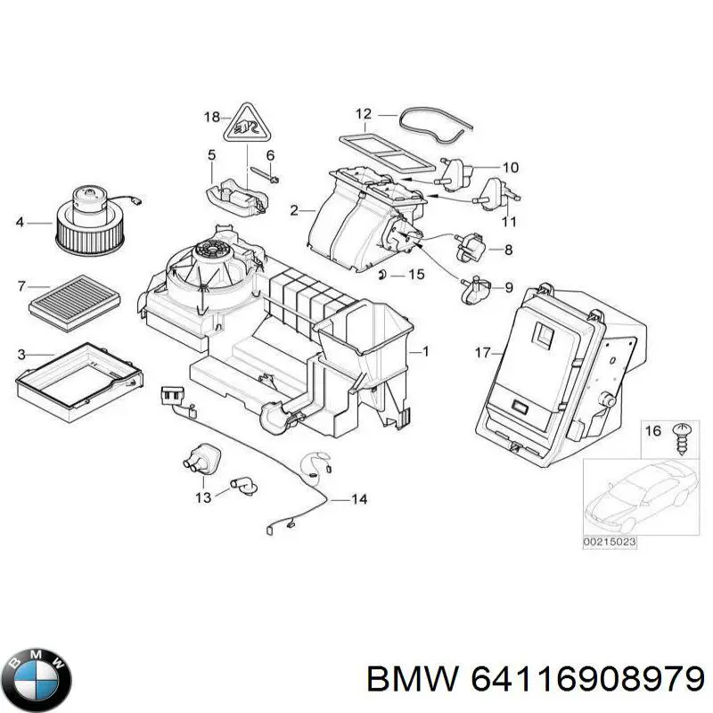  Actuador de compuerta de la calefacción BMW 3 