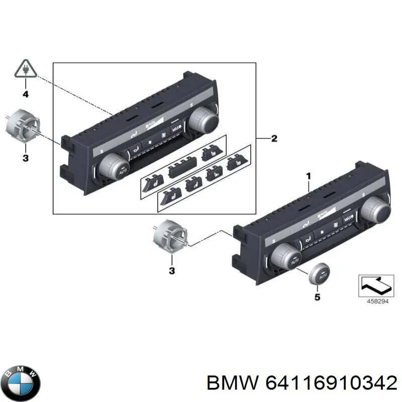 Módulo de modos de calefacción/aire acondicionado BMW 64116910342 precio, desde 69,70 EUR