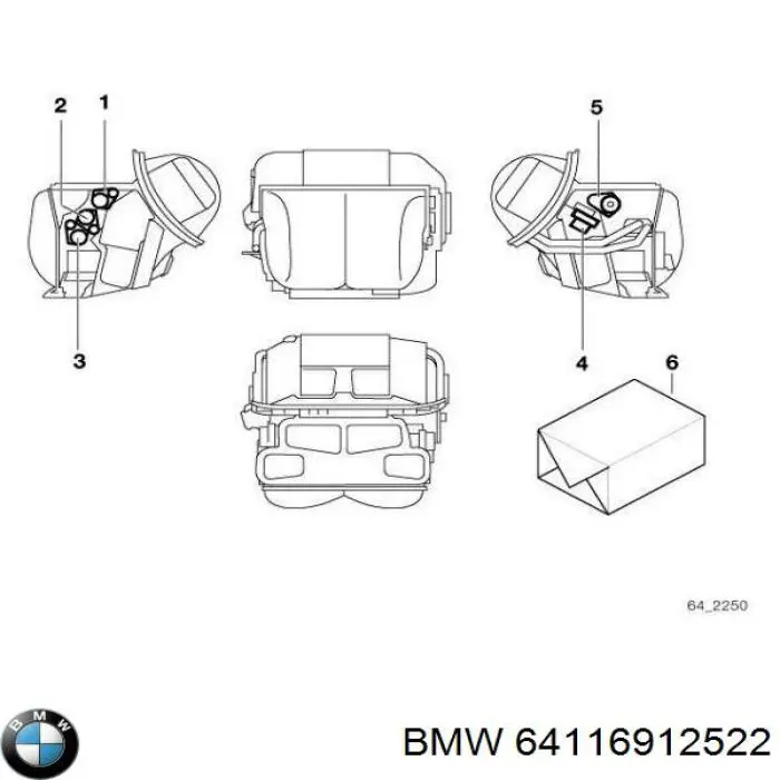 64116902852 BMW cerradura, tapa del depósito de gasolina