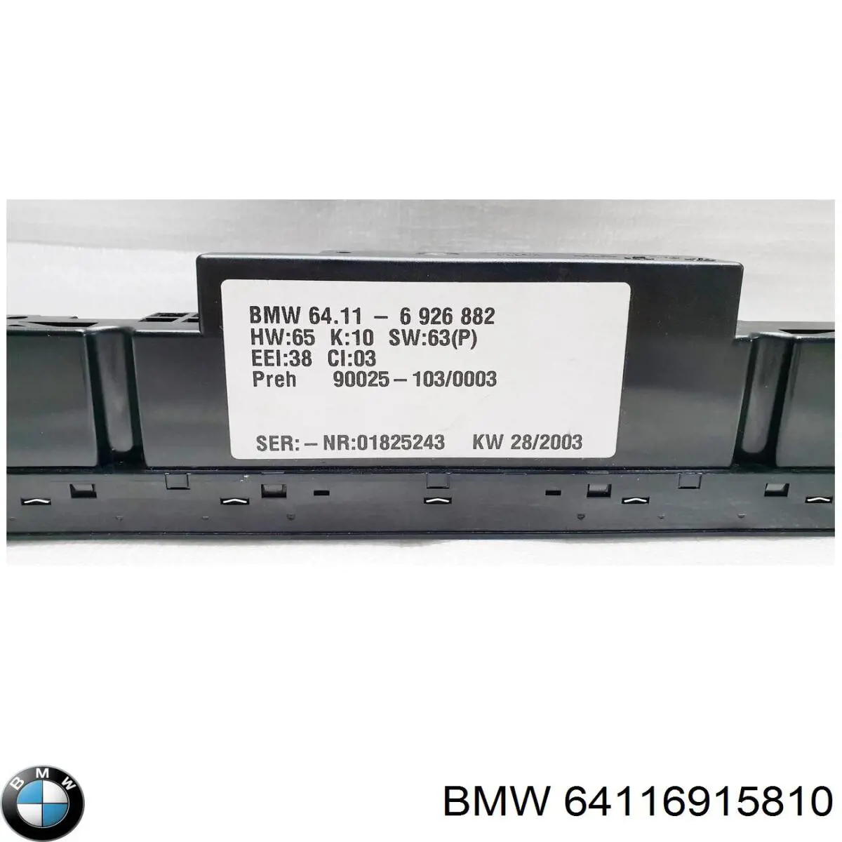 Comprar 64116927900 BMW Unidad de control aire acondicionado