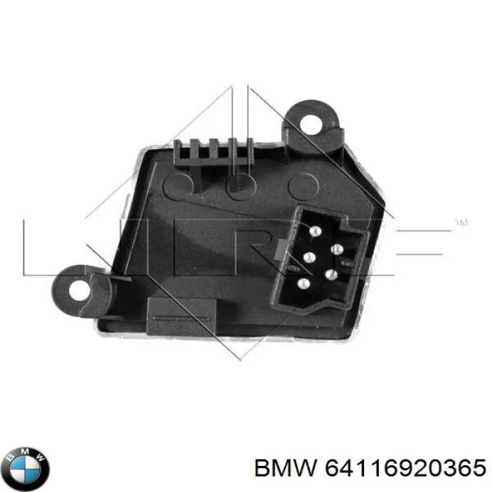 Resistencia de calefacción 64116920365 BMW