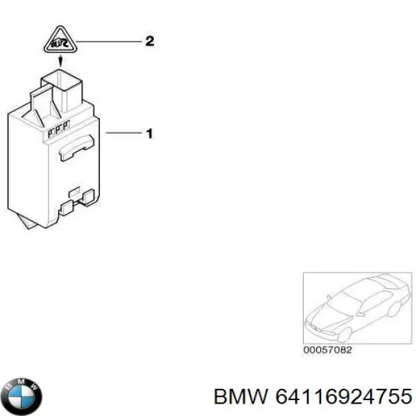 64116924755 BMW sensor de contaminacion de el aire