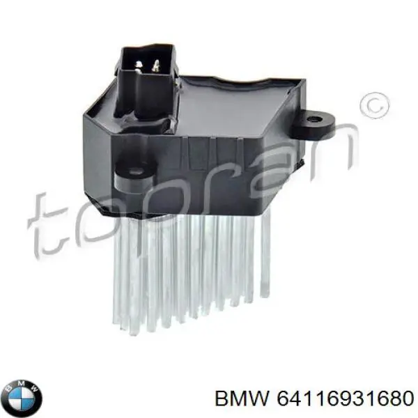 Resitencia, ventilador habitáculo BMW 64116931680