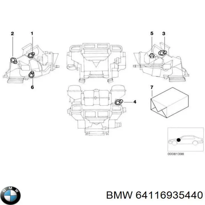 64116935440 BMW 
