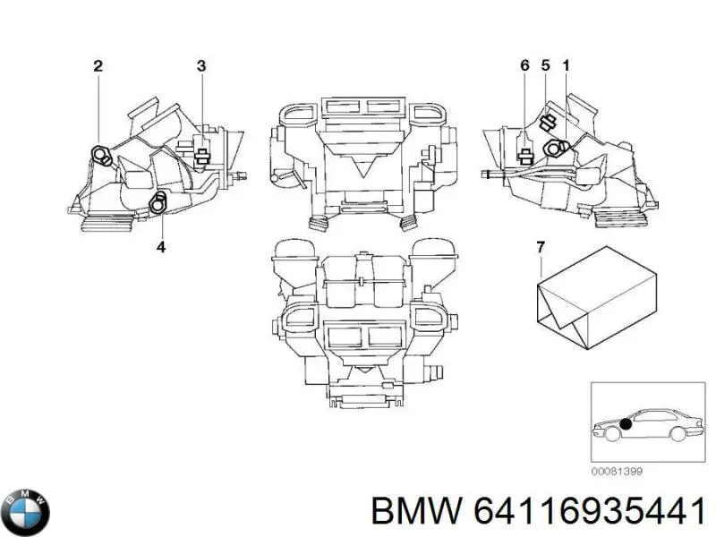  BMW 64116935441 precio, desde 46,46 EUR