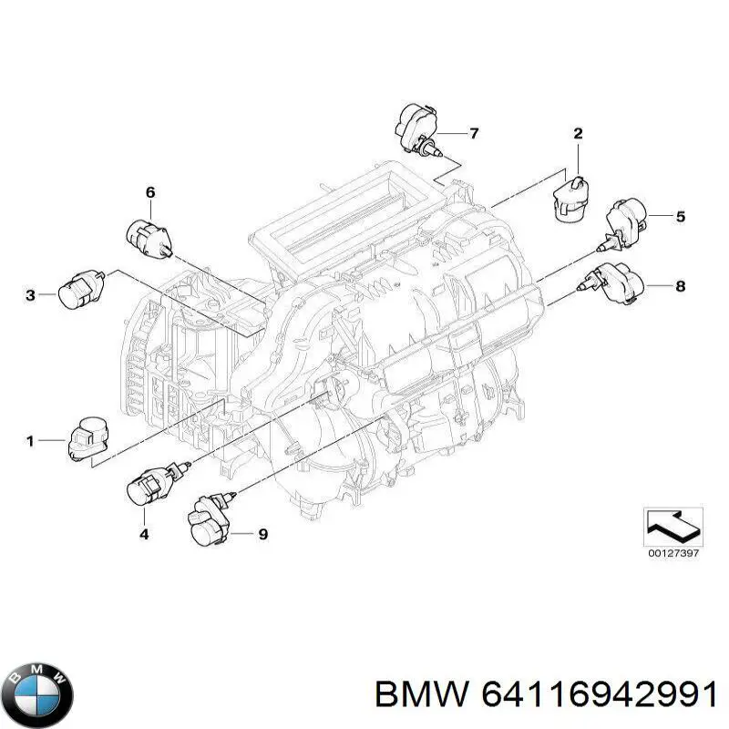 Actuador de compuerta de calefacción BMW 6930298 precio, desde 30,49 EUR