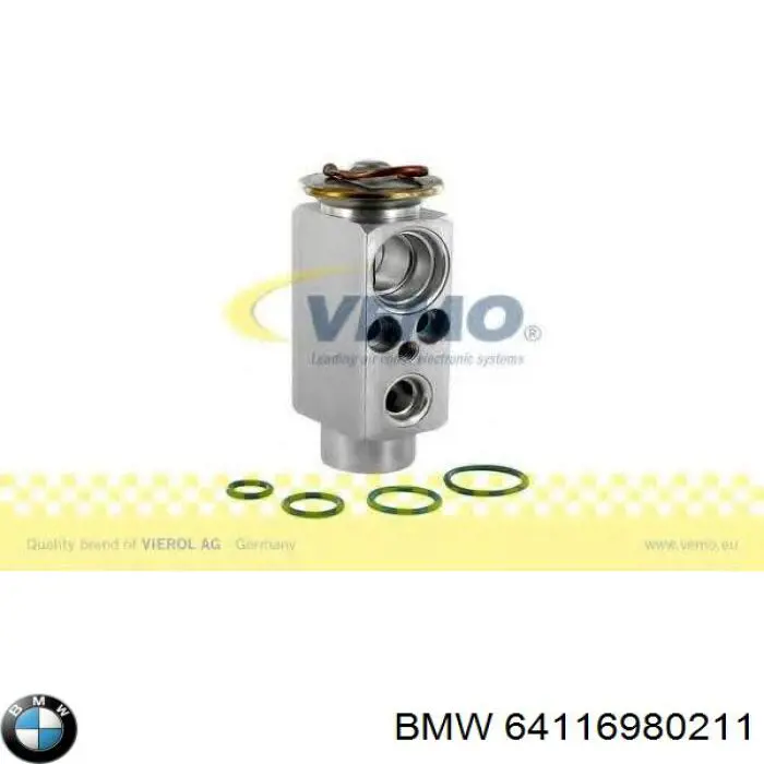 64116980211 BMW válvula de expansión, aire acondicionado