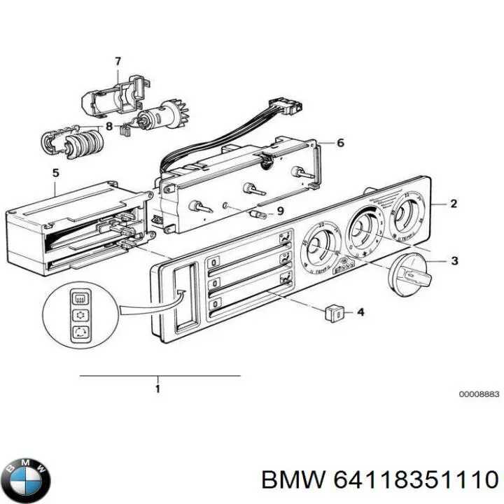 Comprar Unidad de control aire acondicionado BMW 5  E34