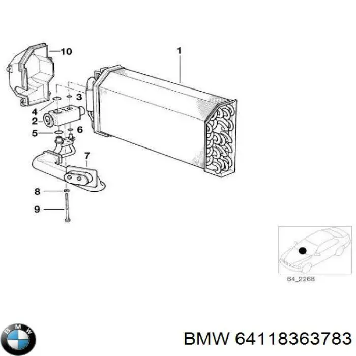  BMW 64118363783 precio, desde 27,89 EUR