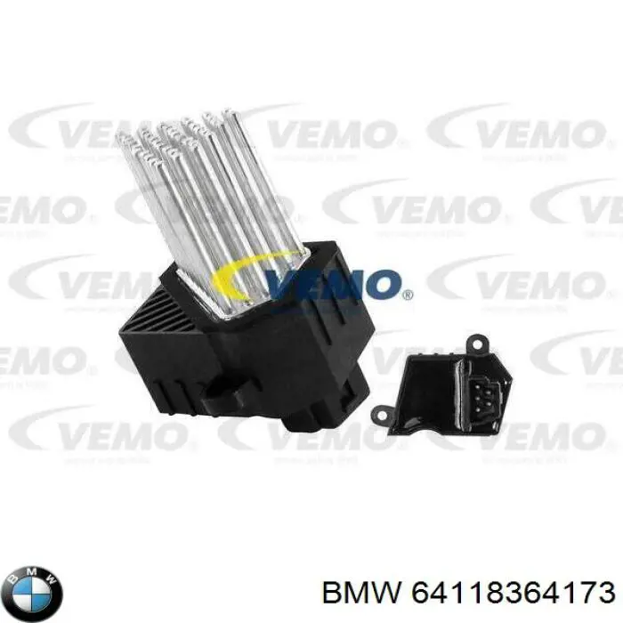 64118364173 BMW resitencia, ventilador habitáculo