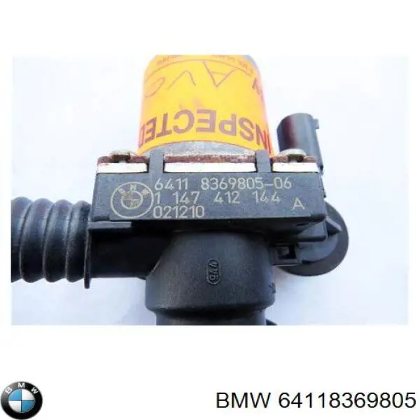 64118369805 BMW Valvula del calefactor