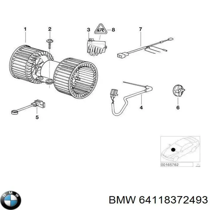Ventilador de calefacción BMW 64118372493 precio, desde 85,24 EUR
