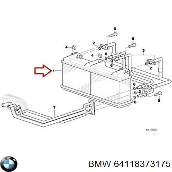Radiador de calefacción BMW 64118373175 precio, desde 47,59 EUR