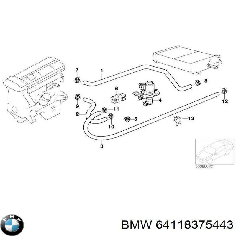 Válvula de calefacción BMW 1147412138 precio, desde 65,34 EUR