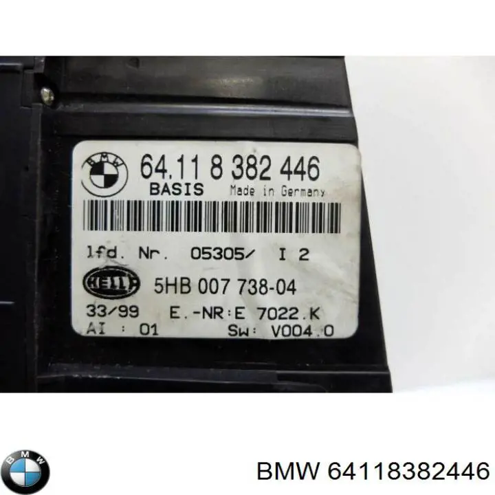 64118382446 BMW Unidad de control de la ventilación
