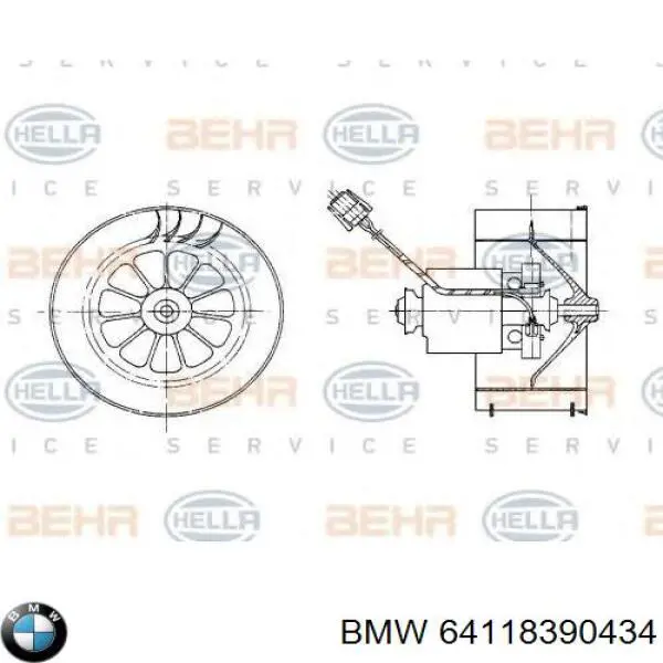 Ventilador de calefacción BMW 64118390434 precio, desde 61,91 EUR