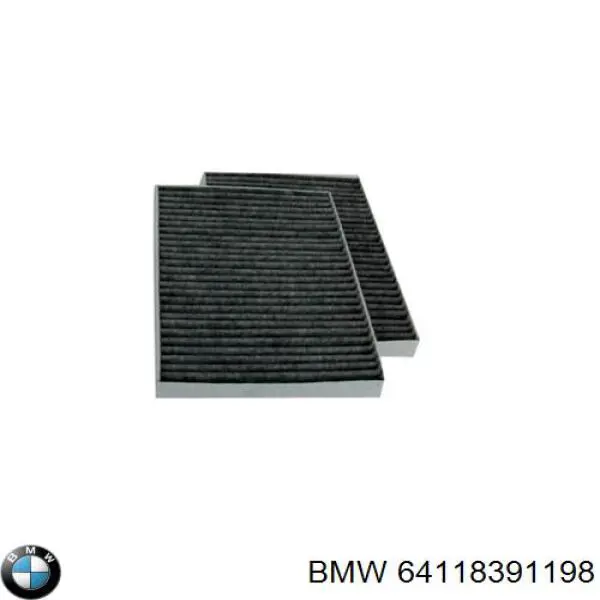 Filtro de cabina BMW 64118391198 precio, desde 18,23 EUR