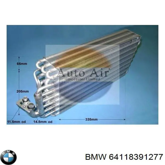 Evaporador de aire acondicionado BMW 64118391277 precio, desde 105,65 EUR