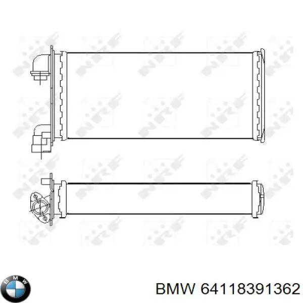 Comprar 64118391362 BMW Radiador calefacción