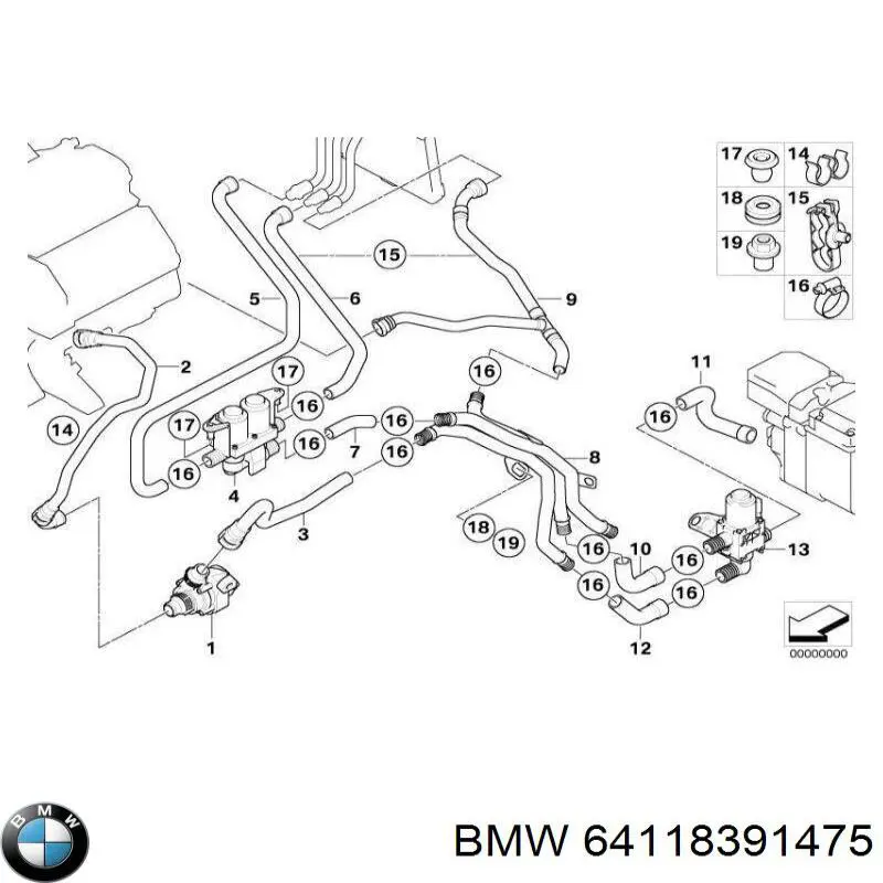 64118391475 BMW 