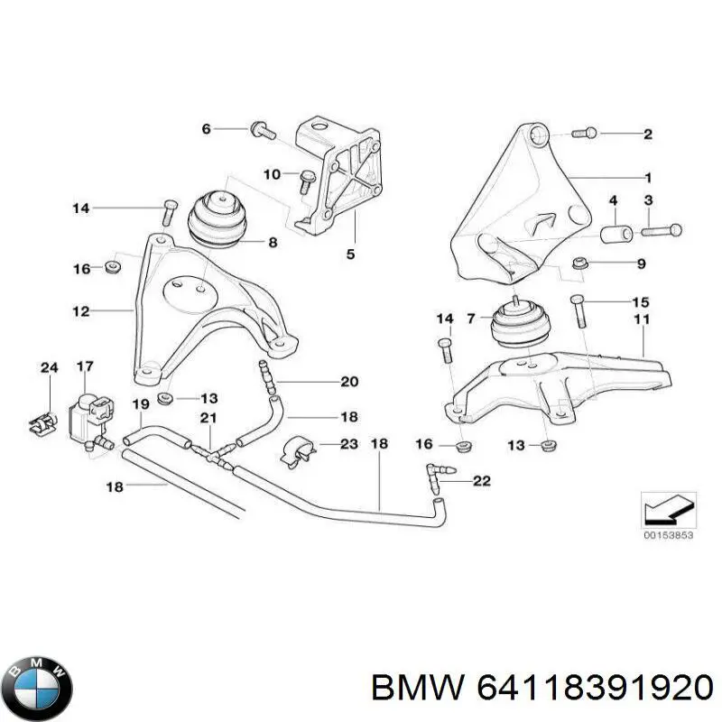 Comprar 64118391920 BMW Motor de calefacción