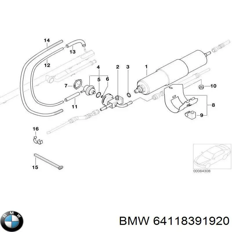 64118391920 BMW motor eléctrico, ventilador habitáculo