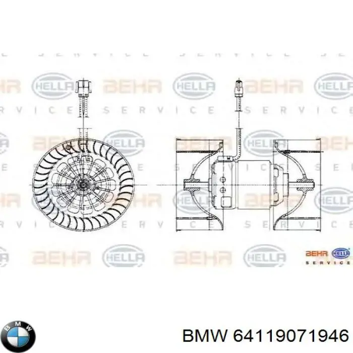 Comprar 64119071946 BMW Motor de calefacción