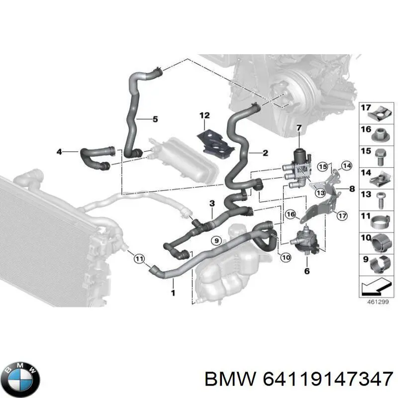 Válvula de control de líquido refrigerante BMW 64119147347 precio, desde 85,91 EUR