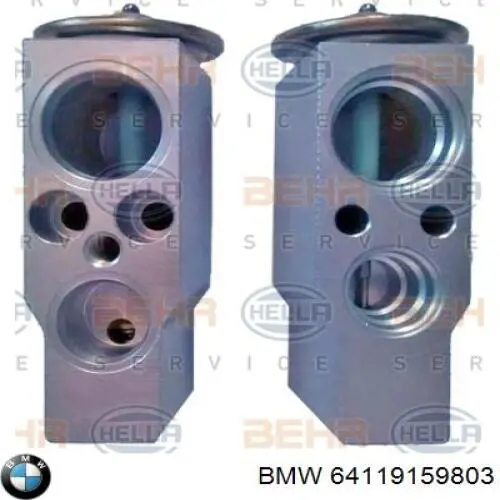 Válvula TRV del aire acondicionado BMW 64119159803 precio, desde 41,93 EUR