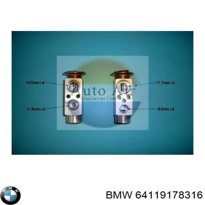 64119178316 BMW válvula de expansión, aire acondicionado