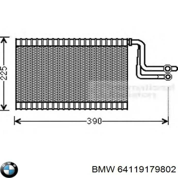 Comprar 64119179802 BMW Evaporador de aire acondicionado