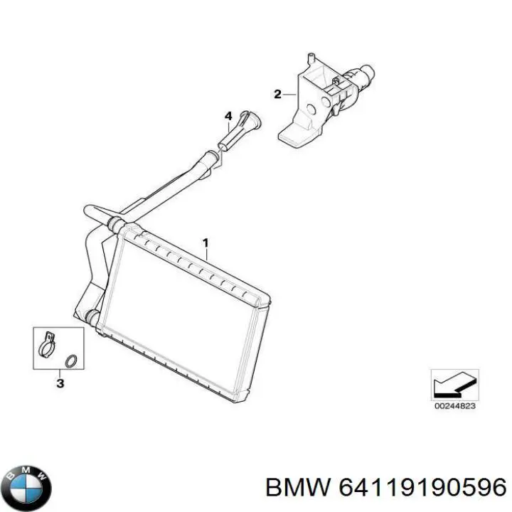 Radiador de calefacción BMW 64119190596 precio, desde 67,94 EUR