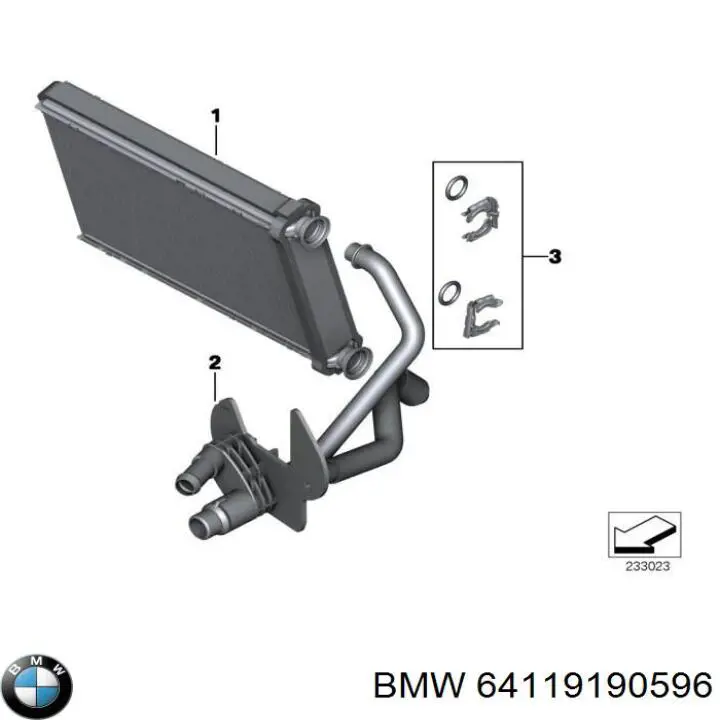 Comprar 64119190596 BMW Radiador calefacción