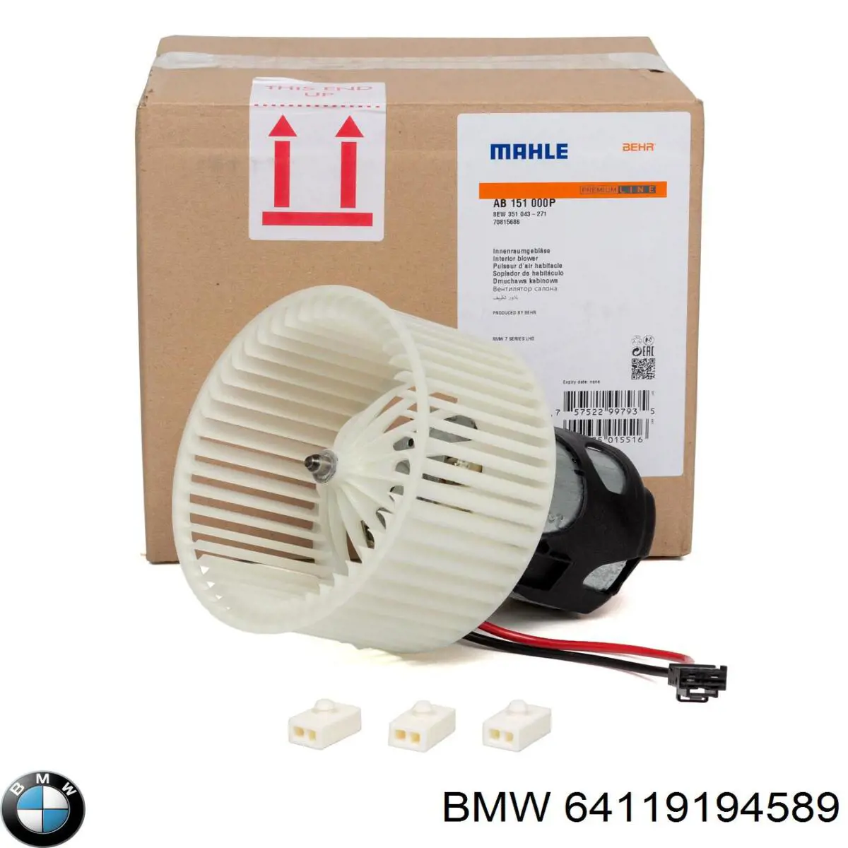 64119194589 BMW motor eléctrico, ventilador habitáculo