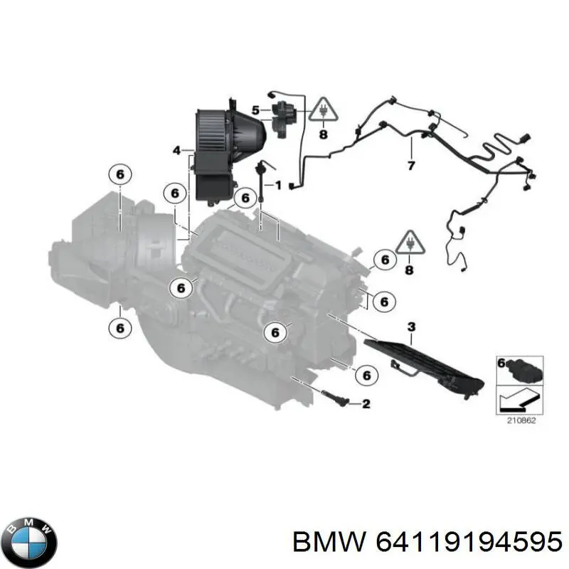 Calefactor BMW 64119194595