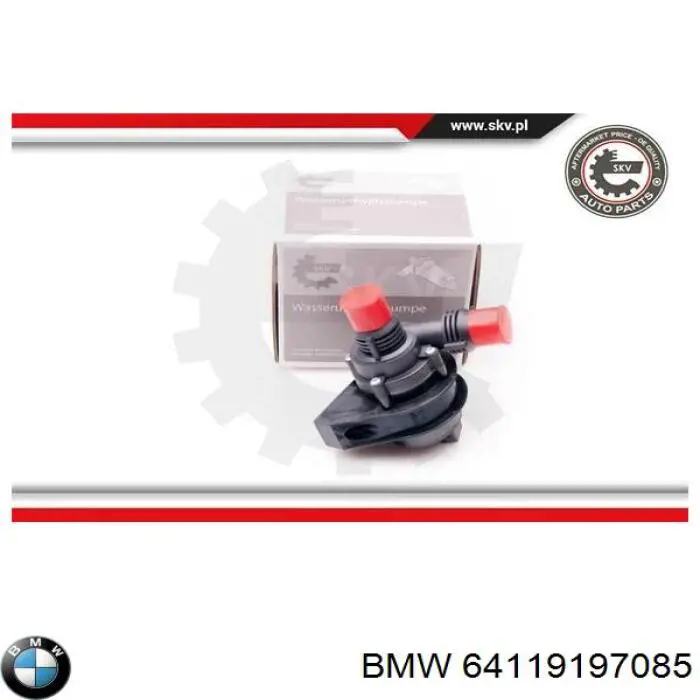 Bomba de agua eléctrica auxiliar BMW 64119197085