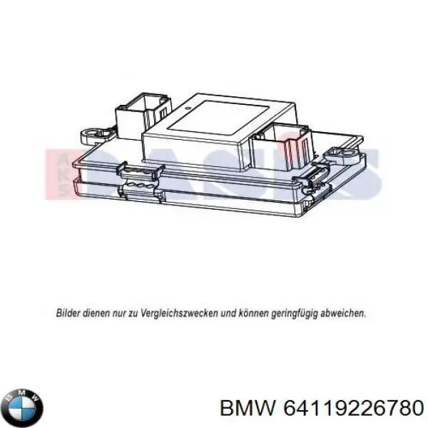 ABR 68 000P Mahle Original resitencia, ventilador habitáculo