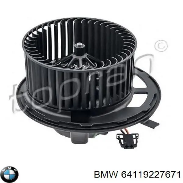 64119227671 BMW motor eléctrico, ventilador habitáculo